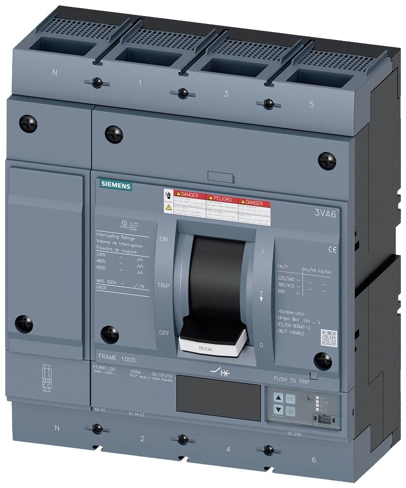 Siemens 3VA6580-5KQ42-0AA0 Leistungsschalter 1St.