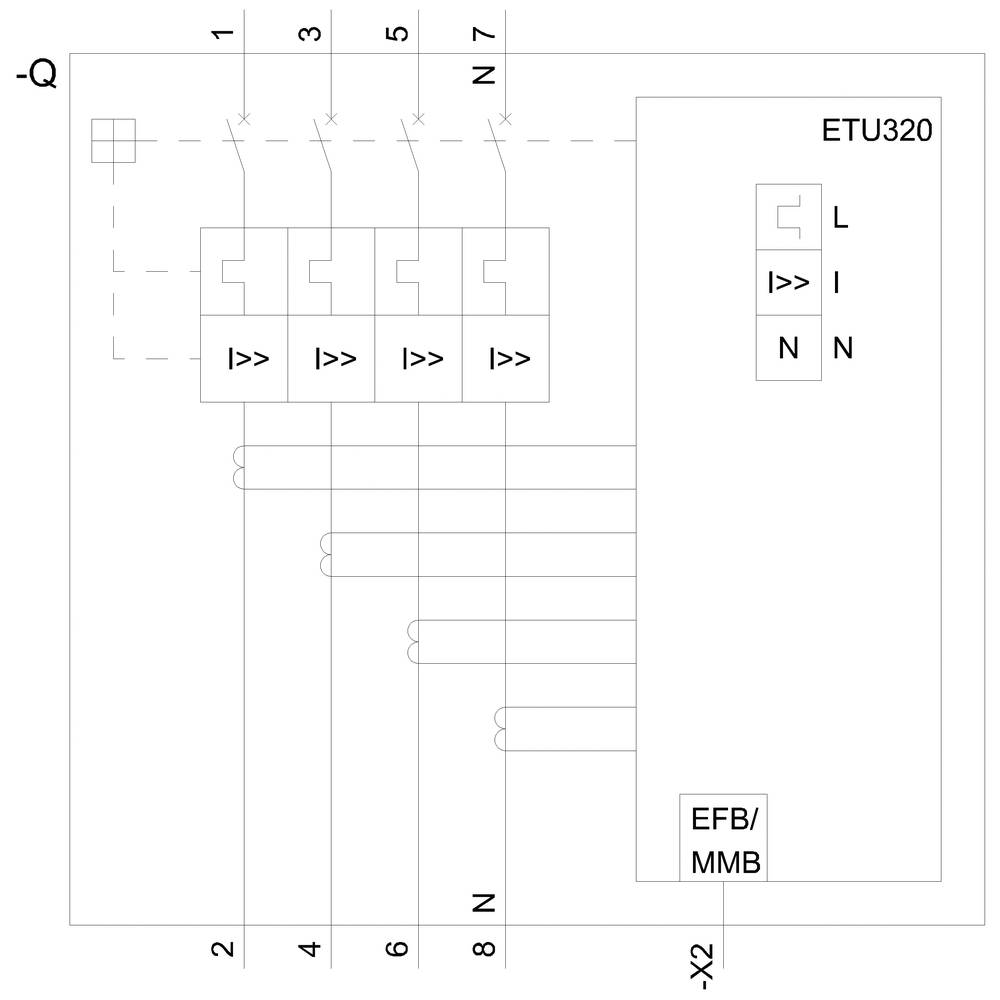 Siemens 3VA6580-6HL46-0AA0 Leistungsschalter 1 St.