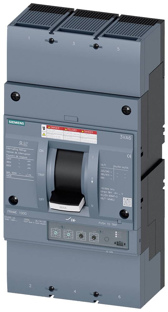 Siemens 3VA6580-6HM36-0AA0 Leistungsschalter 1St.