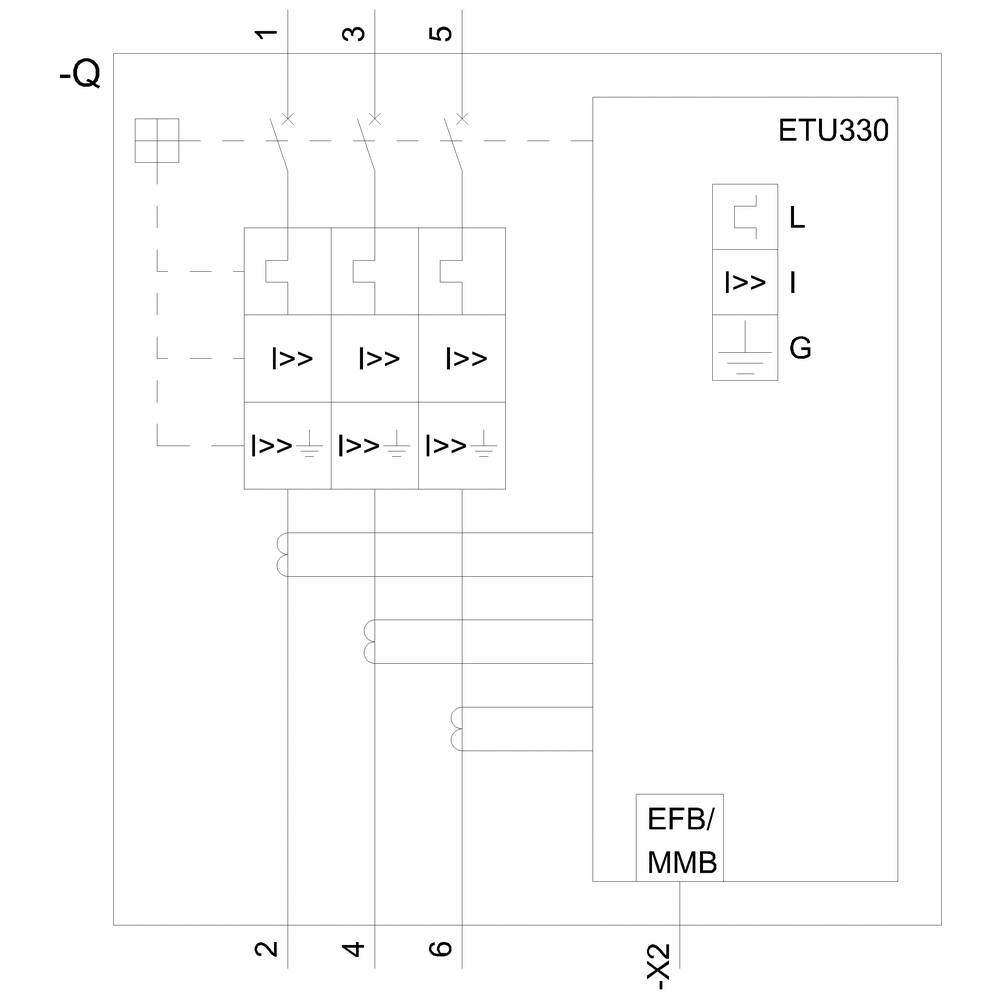 Siemens 3VA6580-6HM36-0AA0 Leistungsschalter 1St.