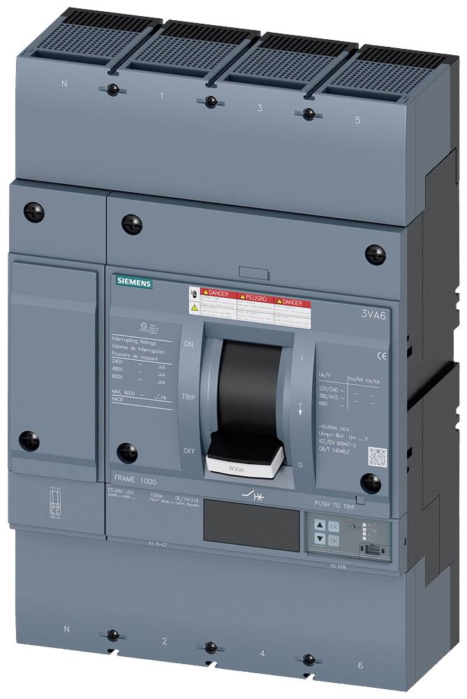 Siemens 3VA6580-6JQ46-2AA0 Leistungsschalter 1St.