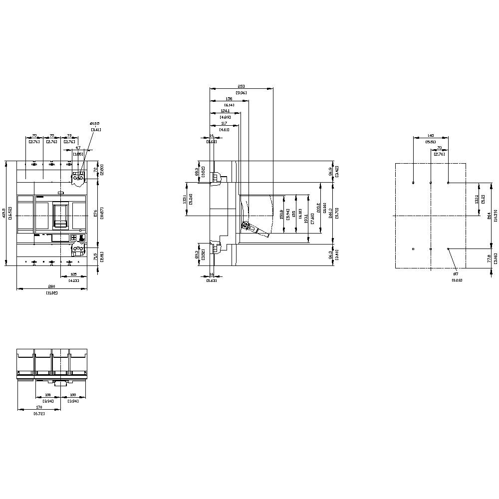 Siemens 3VA6580-6KQ46-2AA0 Leistungsschalter 1 St.