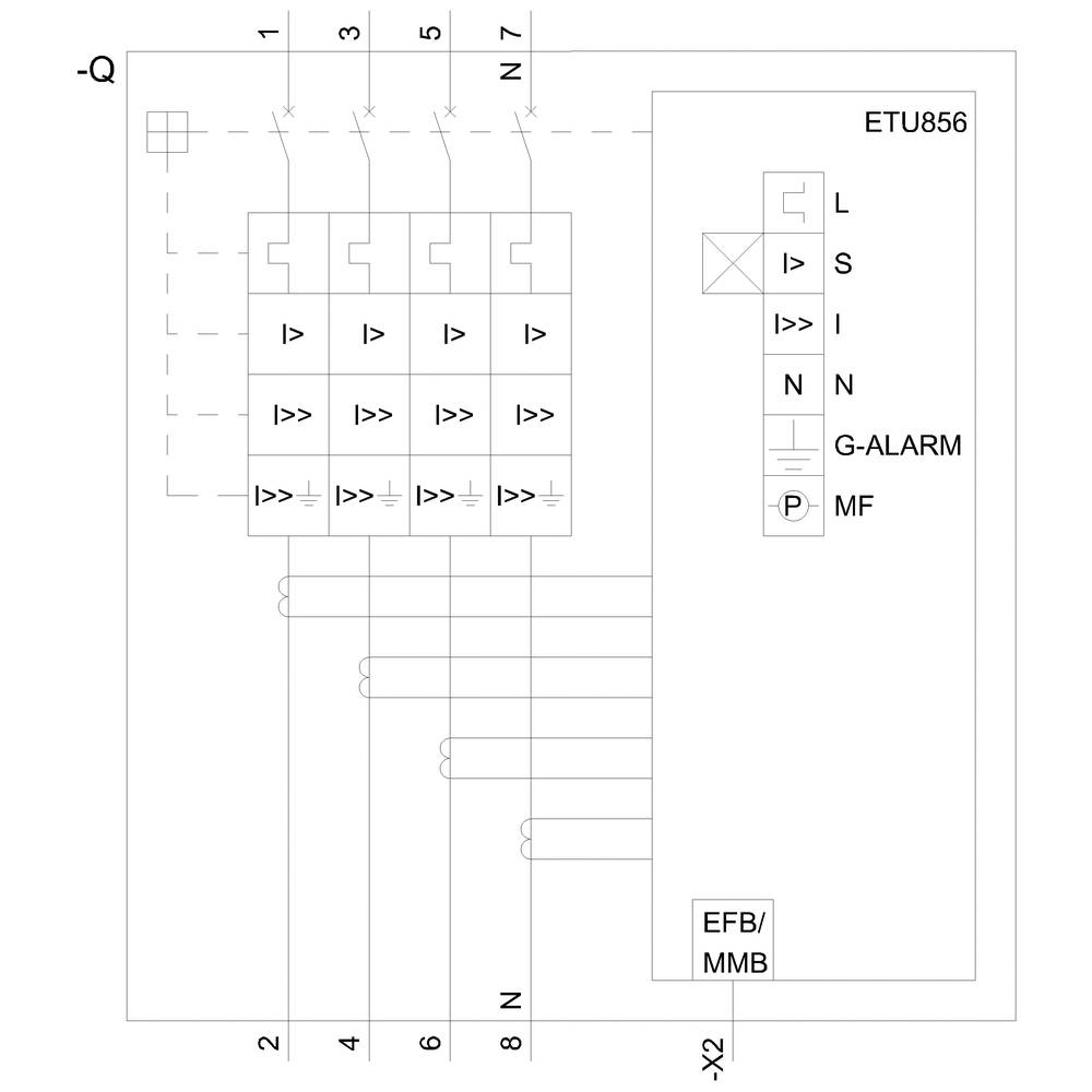 Siemens 3VA6580-6KT46-0AA0 Leistungsschalter 1 St.