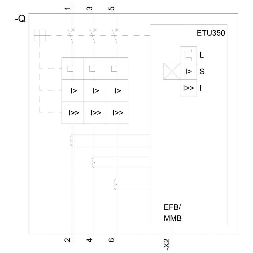 Siemens 3VA6580-7HN36-0AA0 Leistungsschalter 1St.