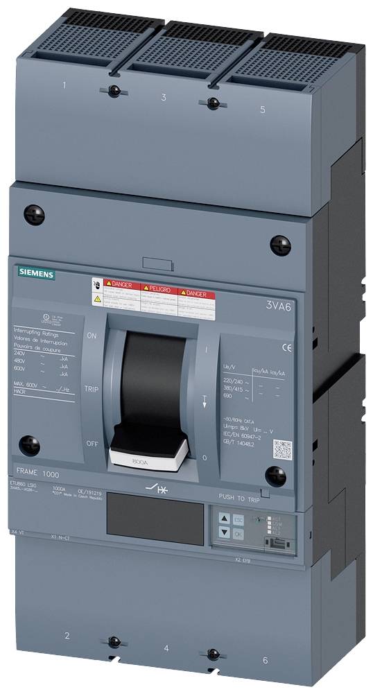 Siemens 3VA6580-7KQ36-0AA0 Leistungsschalter 1 St.