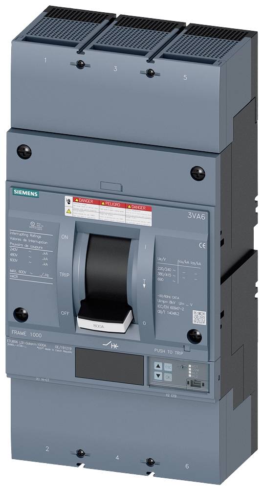 Siemens 3VA6580-7KT36-2AA0 Leistungsschalter 1 St.