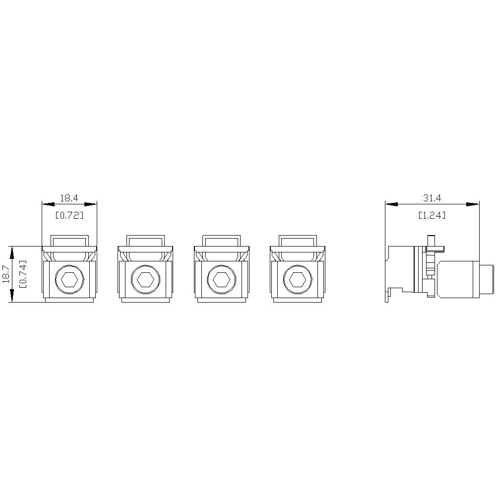 Siemens 3VA9134-0JD10 Rundleiteranschlussklemme 1St.