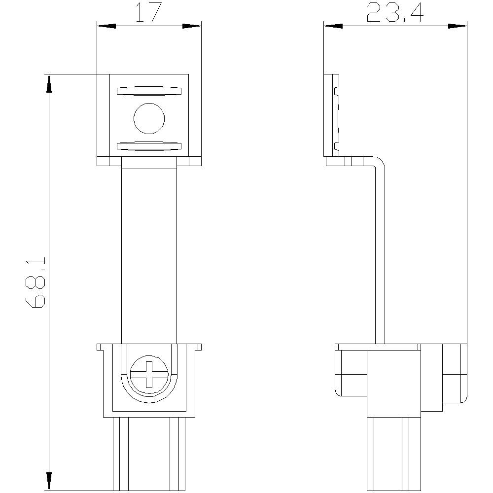 Siemens 3VA9150-0WB00 Hilfsleiteranschlussklemme 10St.