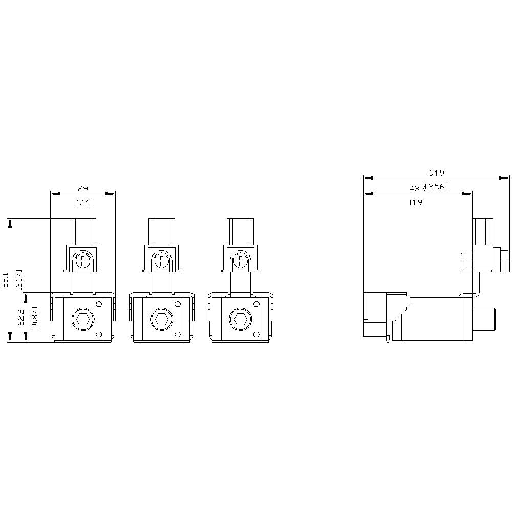 Siemens 3VA9233-0JH12 Rahmenklemme 1St.