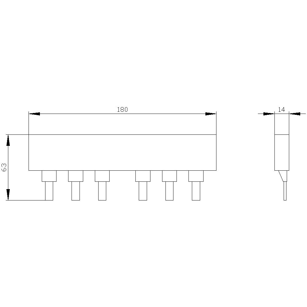 Siemens 3NP1923-1BF20 Sammelschiene 1St.
