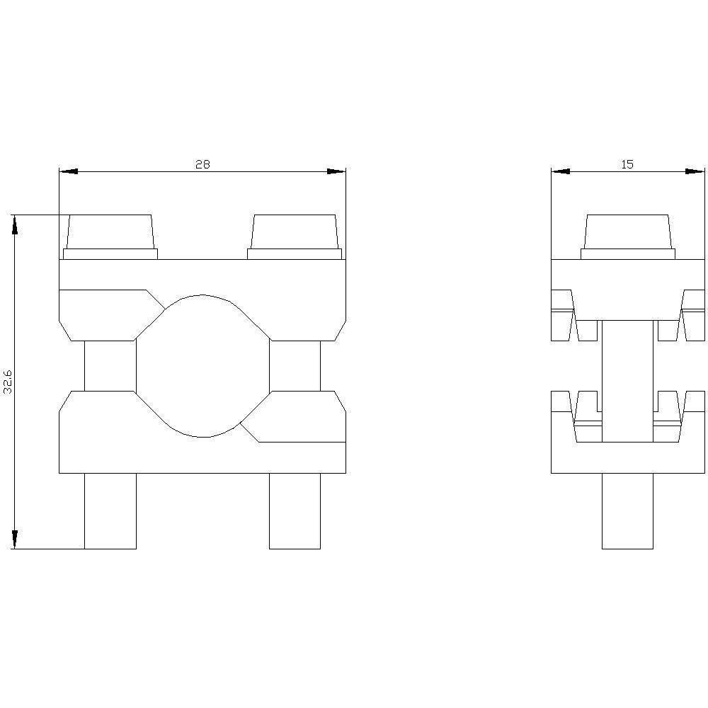 Siemens 3NP1933-1BB10 Prismenklemme 1St.