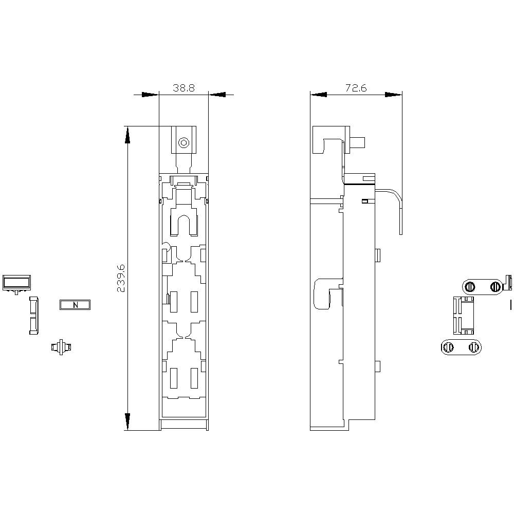 Siemens 3NP1934-1ED20 Montagebausatz 1St.