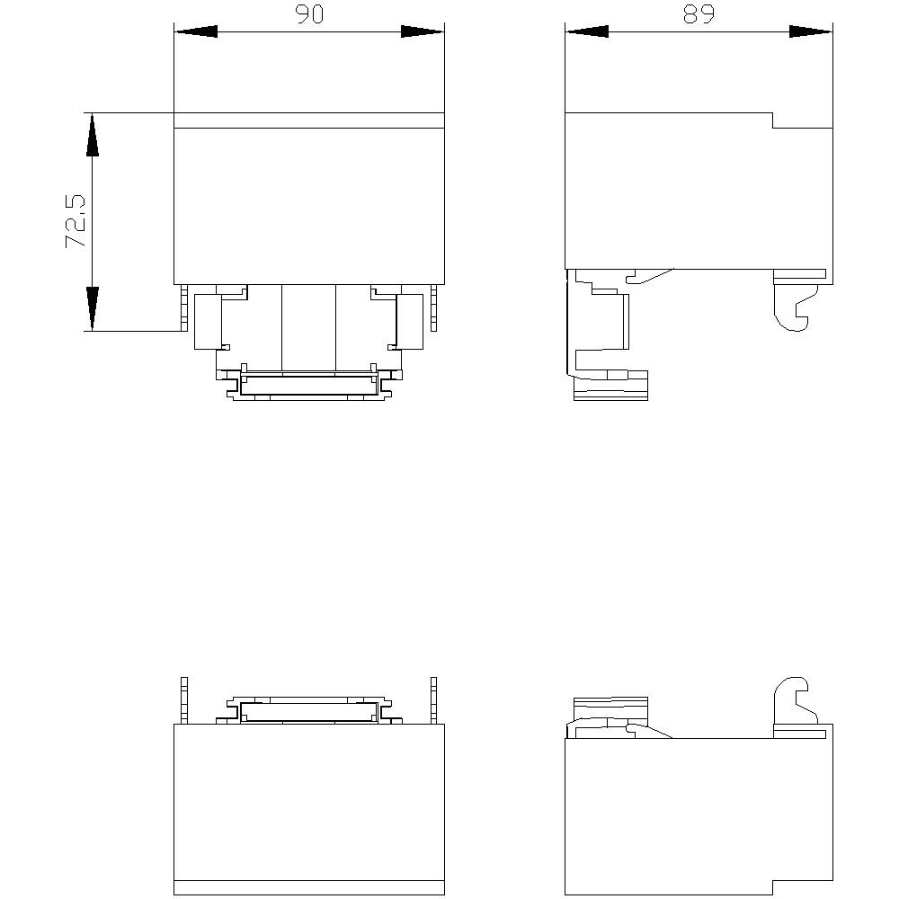 Siemens 3NP1961-1CD00 Abdeckung 1St.