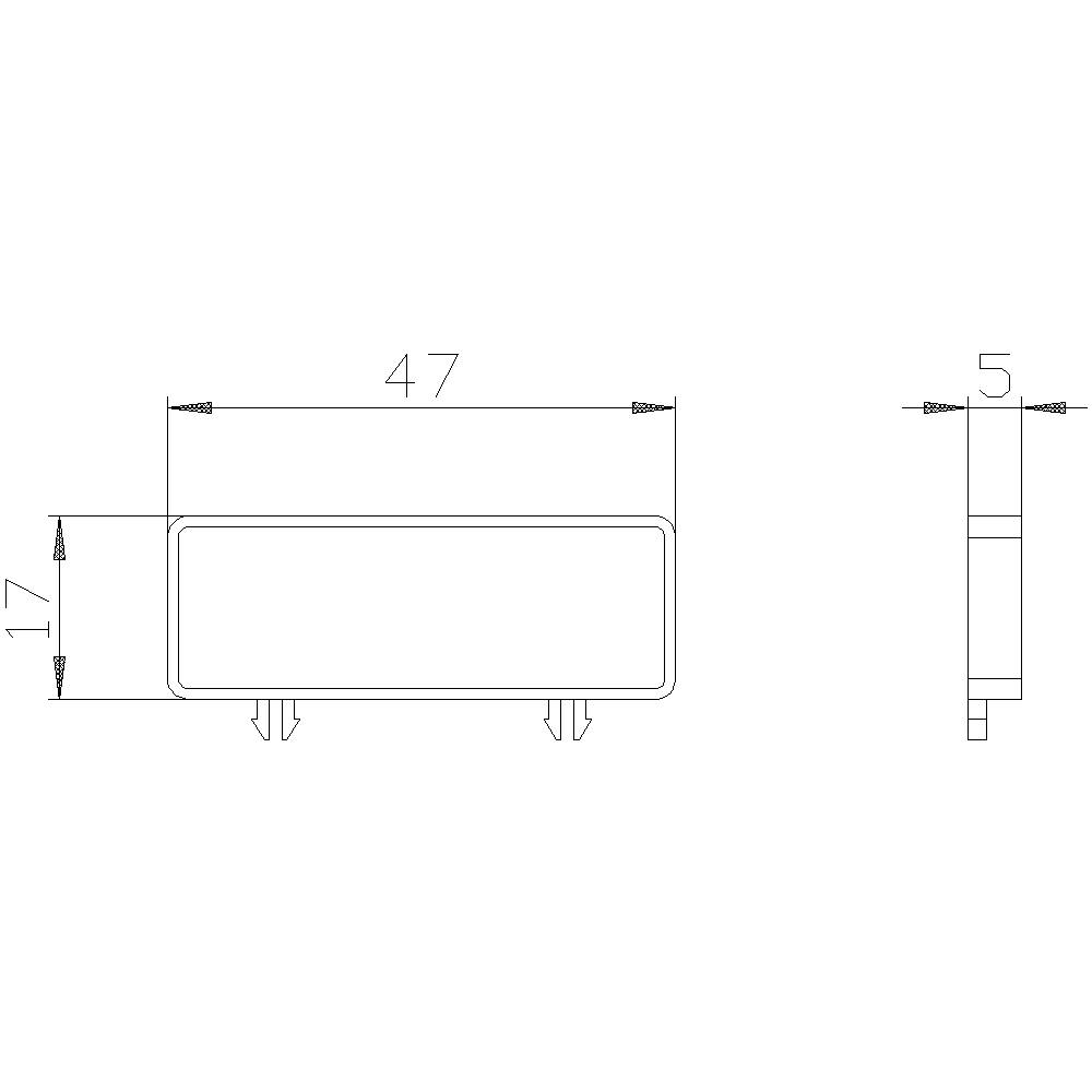 Siemens 3VA9087-0SX10 Beschriftungsschild 10St.