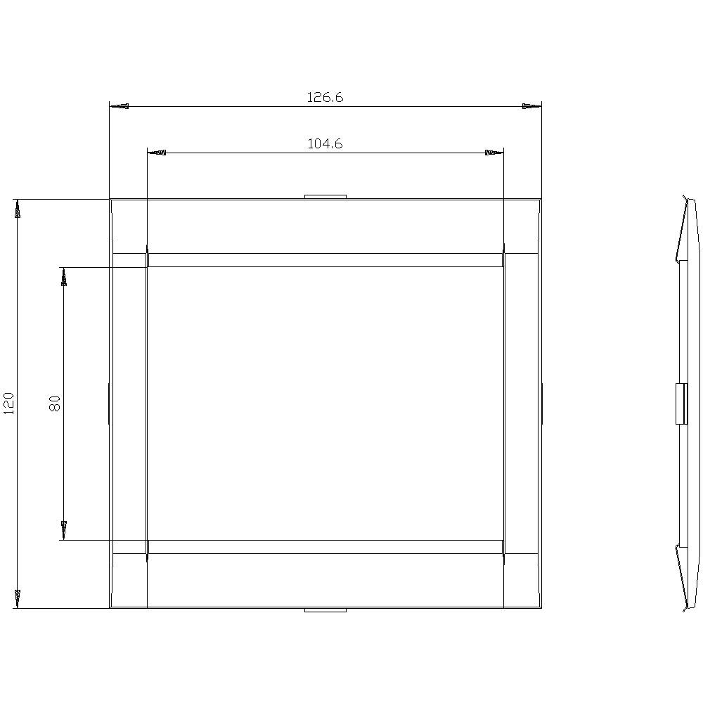 Siemens 3VA9167-0SB30 Blendrahmen 1St.