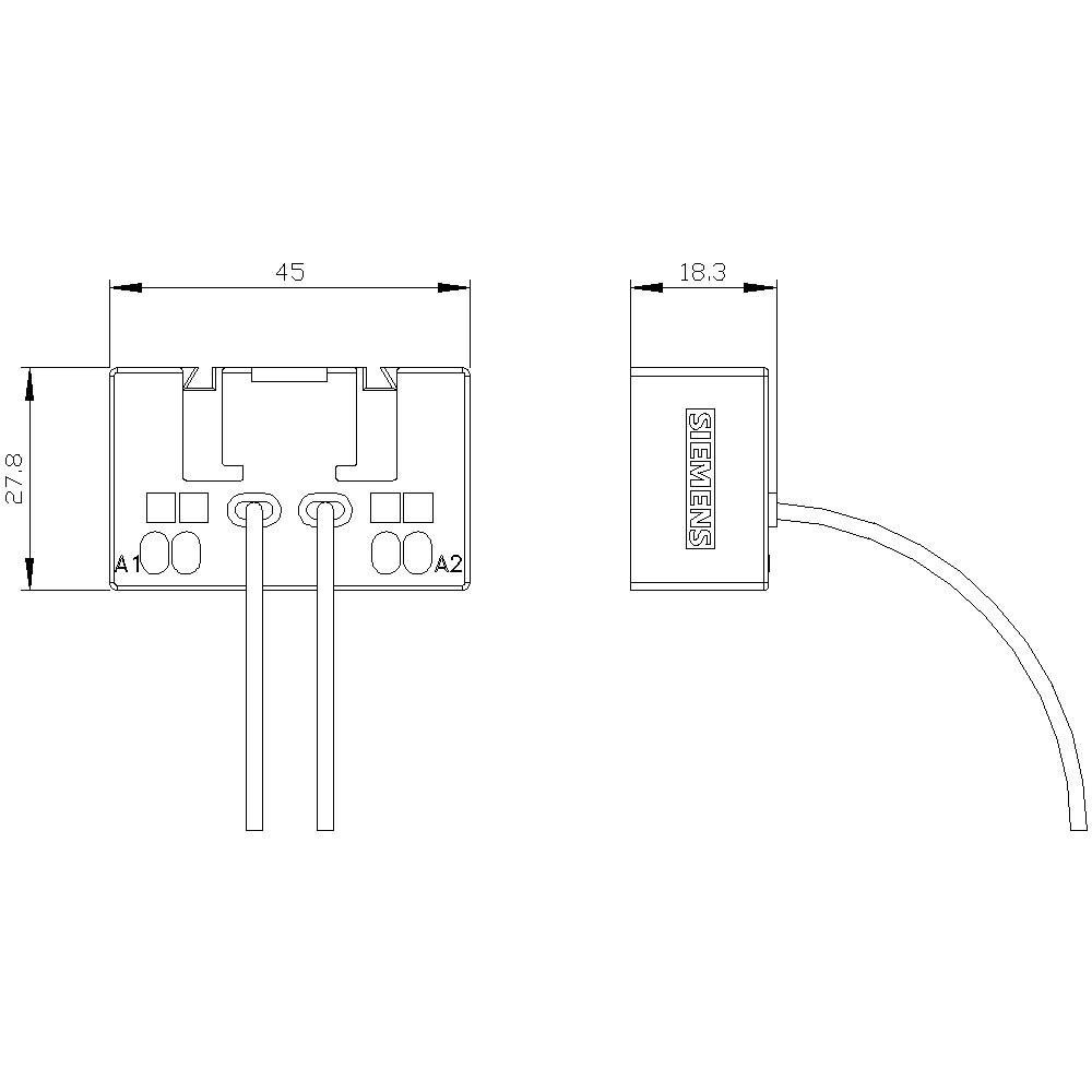 Siemens 3RT2926-4RB12 Spulenanschlussmodul 1St.