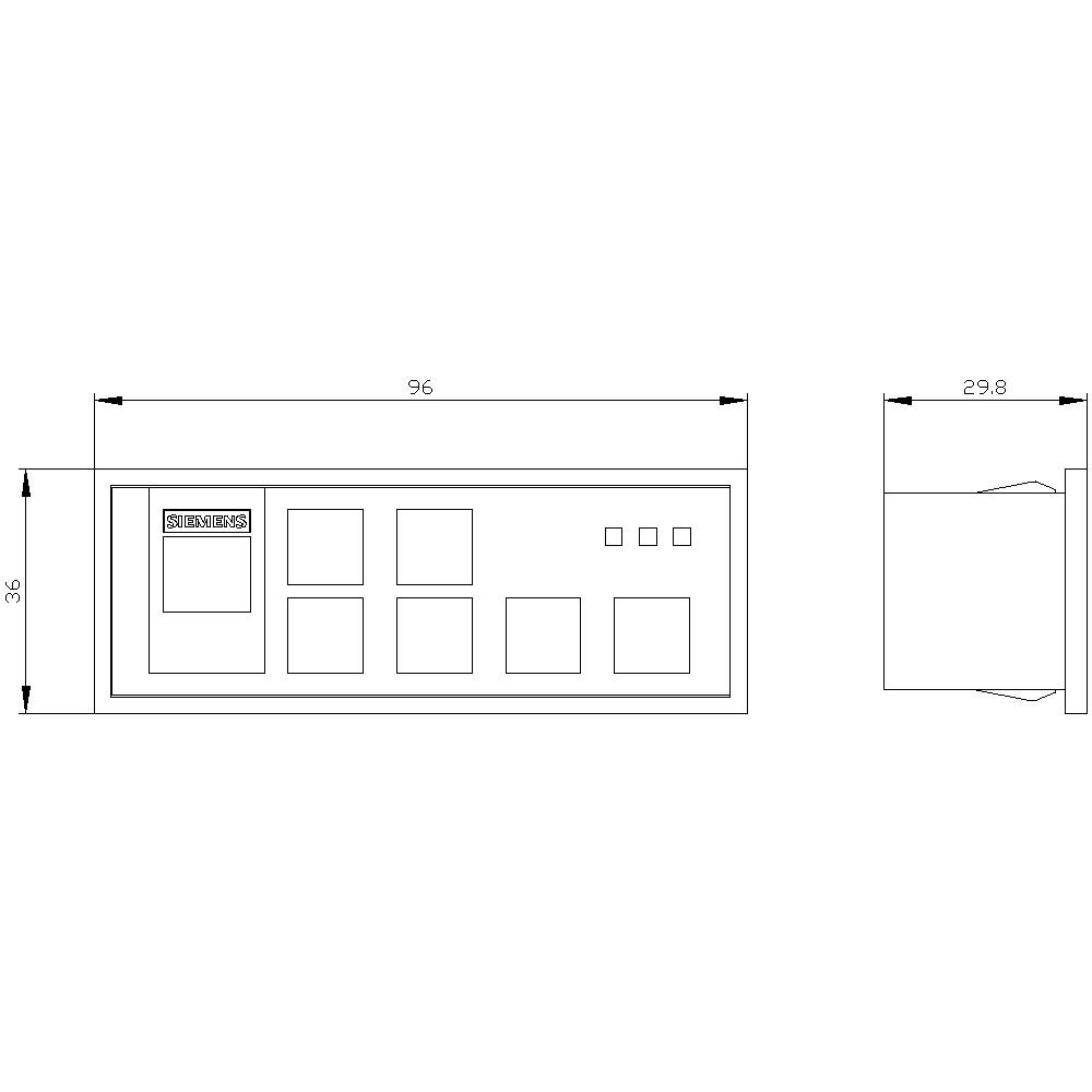 Siemens 3RW5980-0HS00 3RW59800HS00 HMI-Modul 1St.