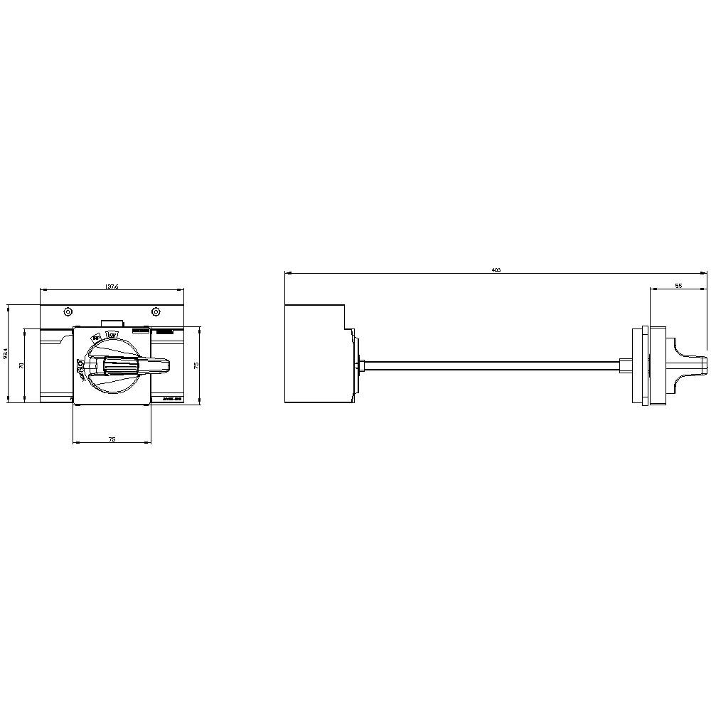 Siemens 3VA9467-0FK61 Türkupplungsdrehantrieb 1St.