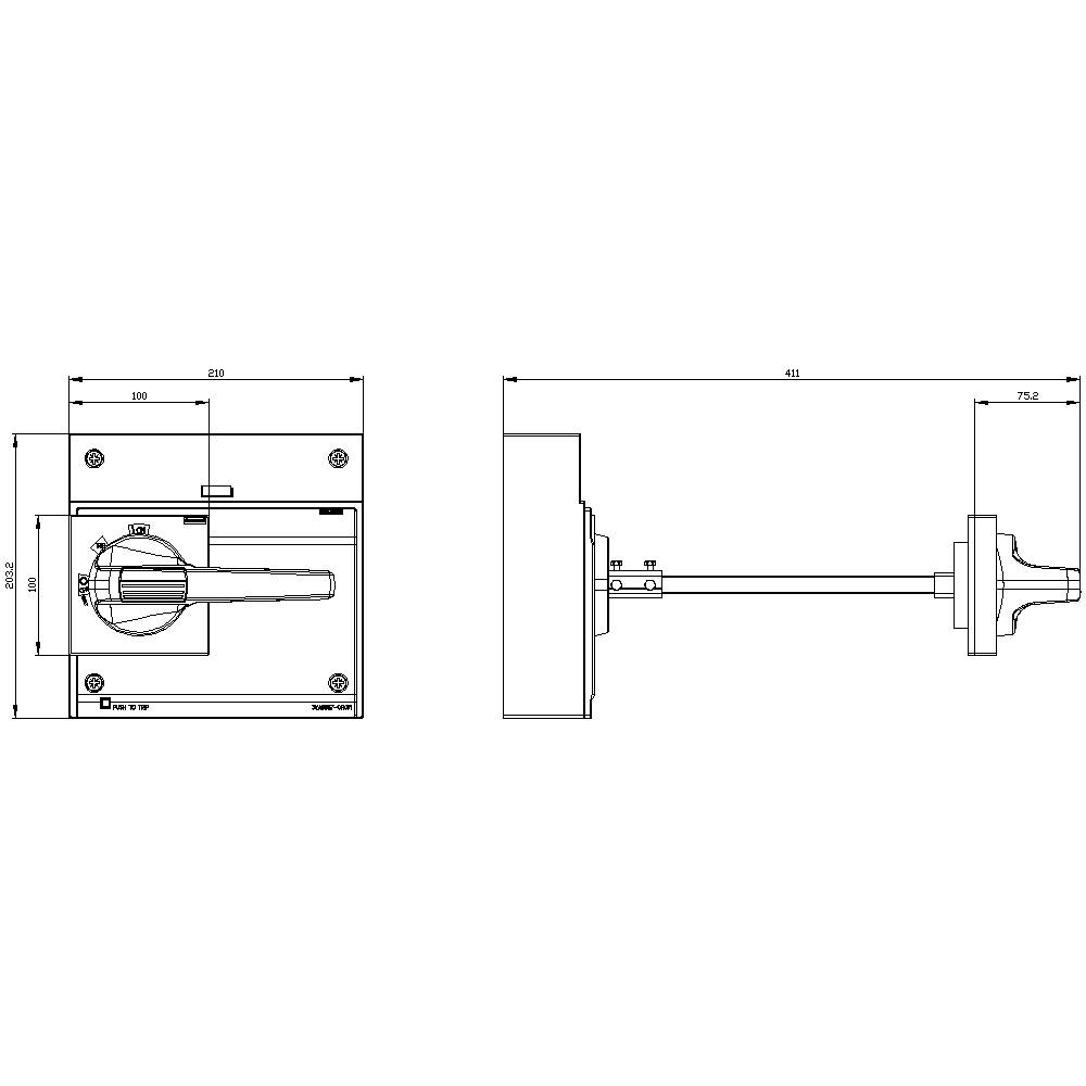 Siemens 3VA9687-0FK61 Türkupplungsdrehantrieb 1St.