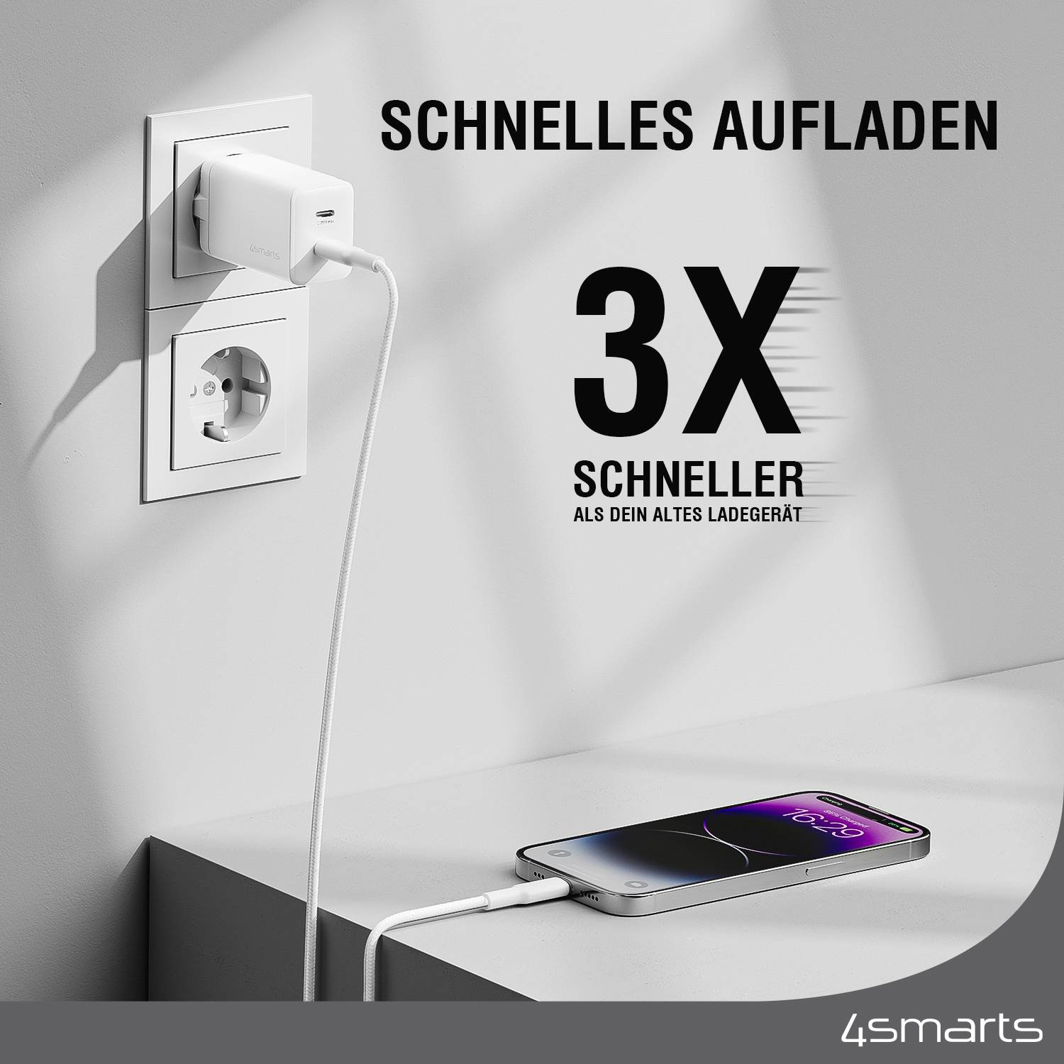 4smarts PDPlug Dual - Netzteil - GaN - 45 Watt
