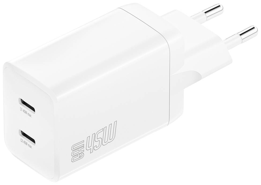 4smarts PDPlug Dual - Netzteil - GaN - 45 Watt