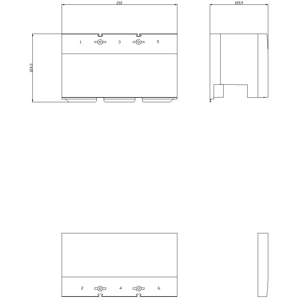 Siemens 3VA9601-0WF30 Klemmenabdeckung 1St.