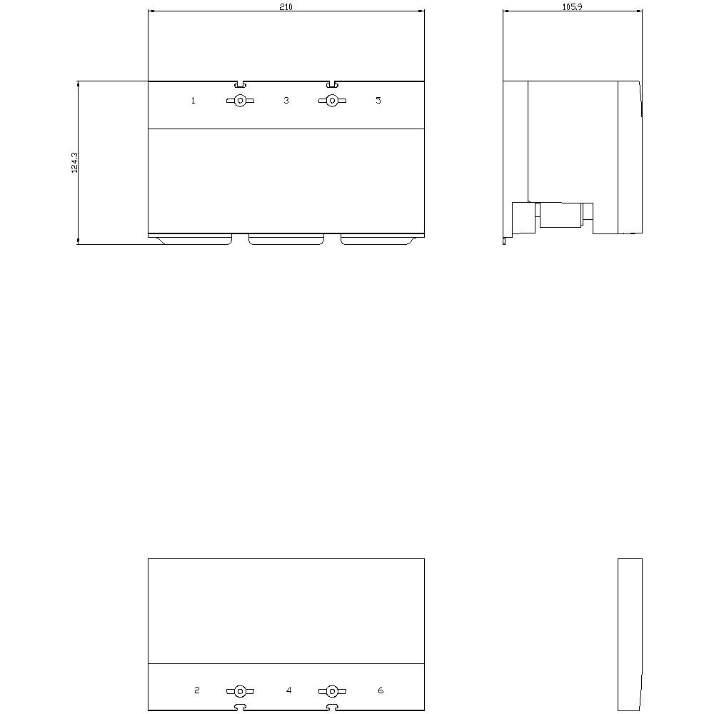 Siemens 3VA9603-0JC44 Rundleiteranschlussklemme 1St.