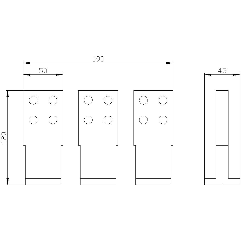 Siemens 3VA9603-0QE01 Flachanschluss 1St.