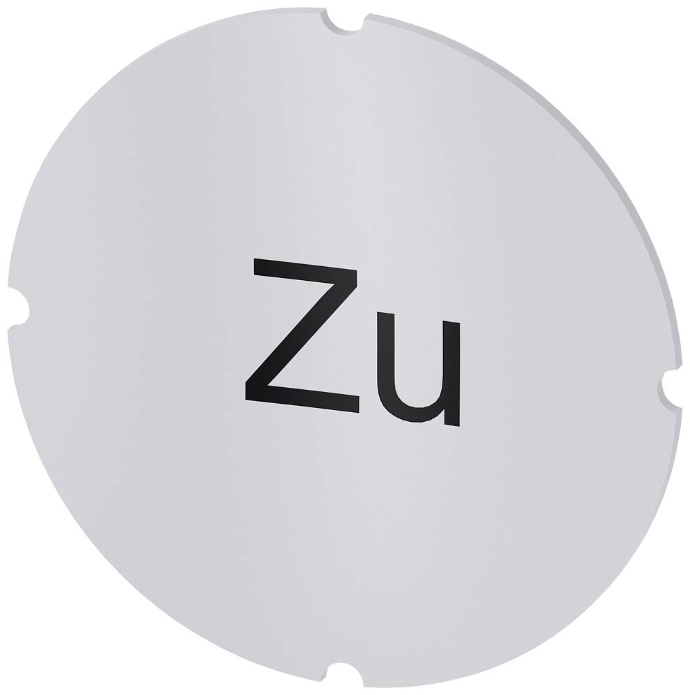 Rundes Schild mit der Aufschrift 'Zu'; signalisiert geschlossen oder nicht betretbar.