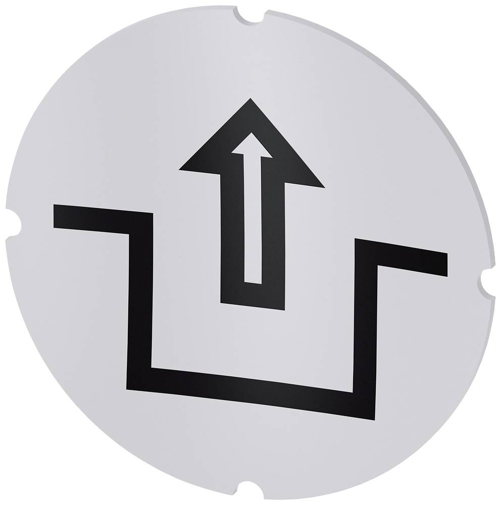 Ein Schild mit Pfeilen zeigt in eine Richtung und weist auf einen Ausweg oder Ausgang hin.