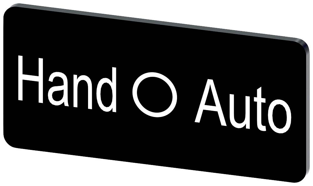 Schalter mit den Beschriftungen Hand und Auto, die einen manuellen und automatischen Modus anzeigen.