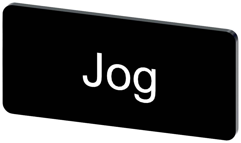Eine schwarze Taste mit der Aufschrift 'Jog' in weißer Schrift.