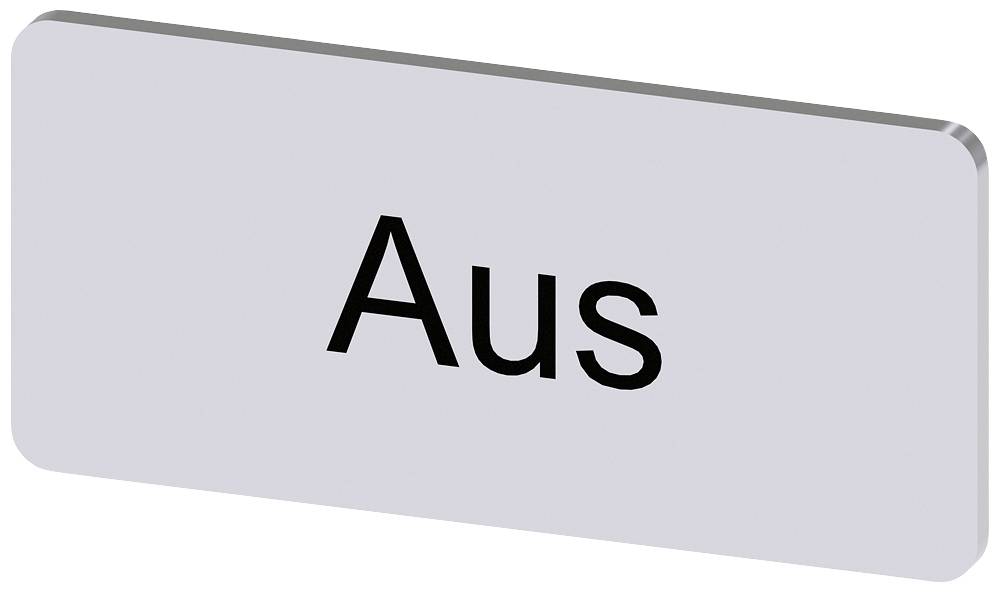 Ein rechteckiges Schild mit der Aufschrift 'Aus', was anzeigt, dass etwas ausgeschaltet oder deaktiviert ist.