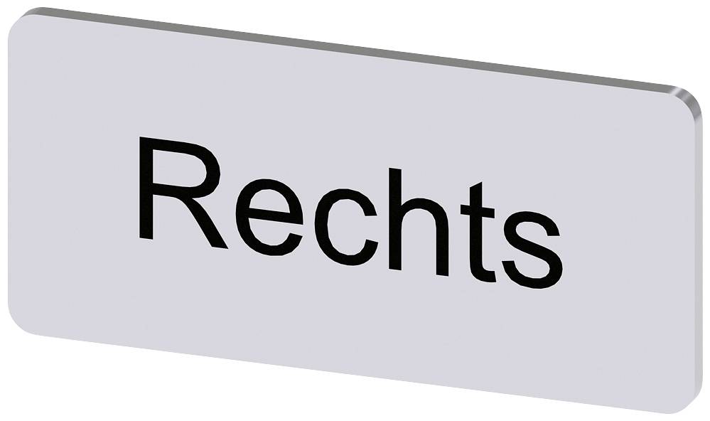 Schild mit der Aufschrift 'Rechts'.