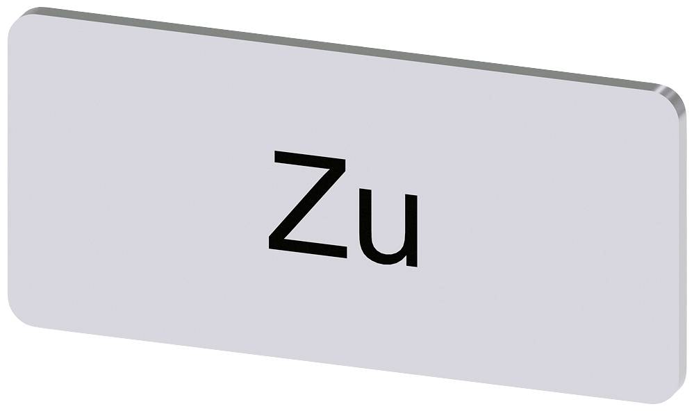 Beschilderung mit dem Wort 'Zu', meist zur Anzeige von geschlossenen Türen oder gesperrtem Zugang verwendet.
