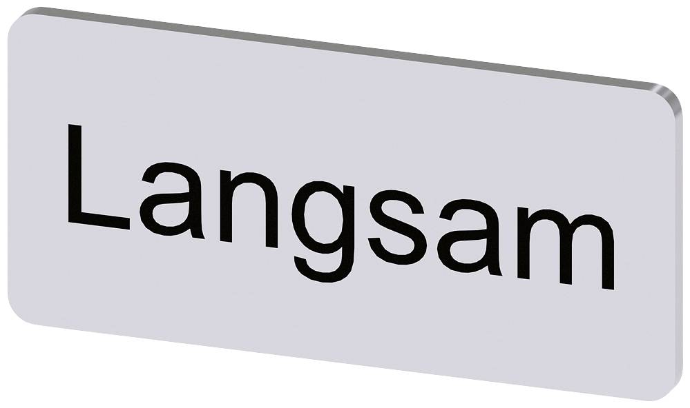 Verkehrsschild mit der Aufschrift 'Langsam', weist auf reduzierte Geschwindigkeit hin.
