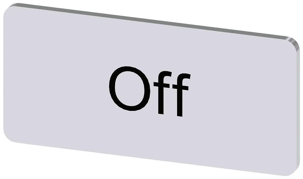 Rechteckiger grauer Schalter mit schwarzem Text 'Off'. Der Schalter ist derzeit in der Aus-Position.