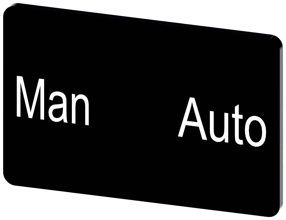 'Man Auto' Text auf schwarzem Hintergrund; vermutlich Auswahlmodus für manuelle oder automatische Steuerung.