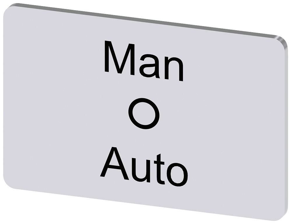 'Schild mit den Worten: Man, O, Auto'.