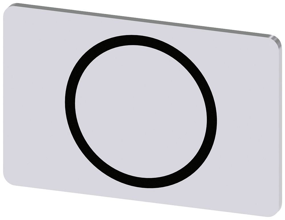 Eine rechteckige graue Fläche mit einem schwarzen Kreis in der Mitte.