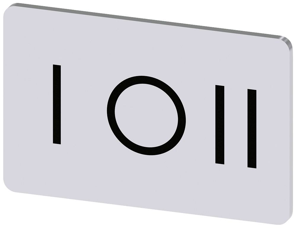 Spielplatzschild mit dem Logo I O II in schwarzer Schrift auf grauem Hintergrund.
