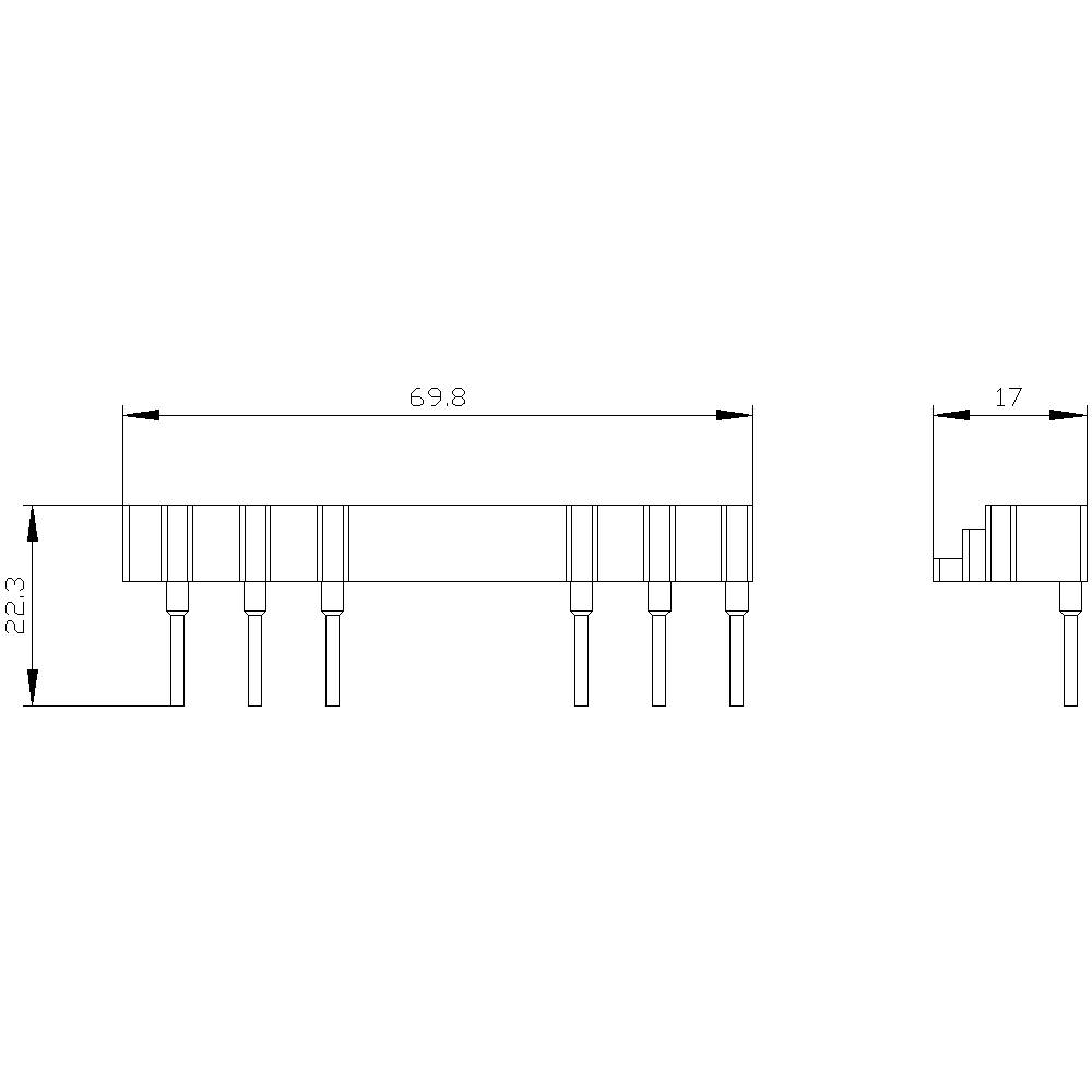 Siemens 3RA2913-3DA1 Verdrahtungsbaustein 5St.
