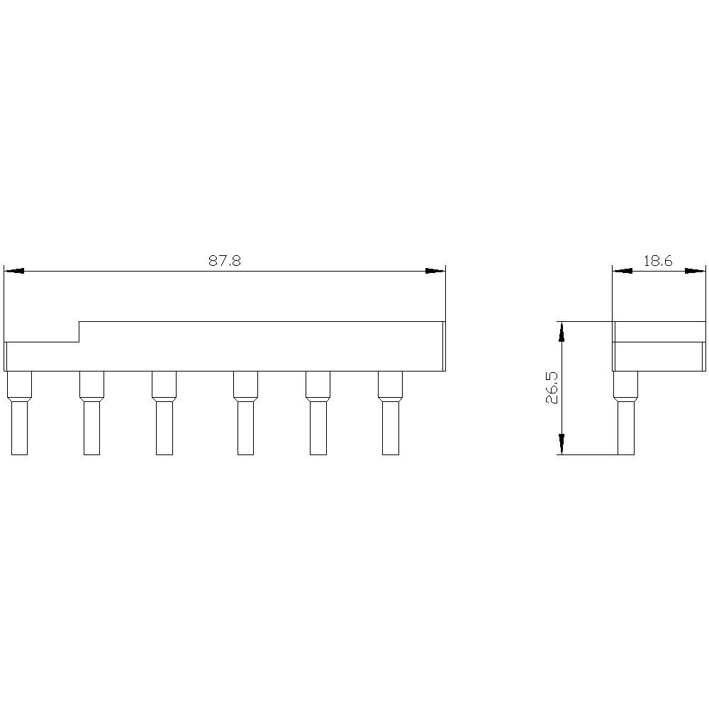 Siemens 3RA2923-3DA1 Verdrahtungsbaustein 5St.
