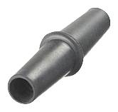 Metalladapter mit zwei konischen Enden, oft verwendet zum Verbinden von Rohren oder Schläuchen in industriellen Anwendungen.