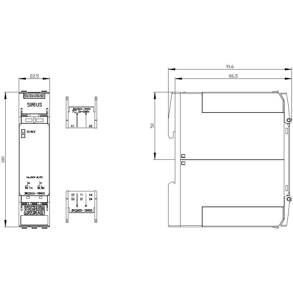 Siemens 3RQ2000-1BW00 1St.