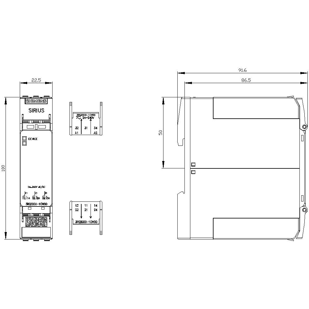 Siemens 3RQ2000-1CW00 1St.