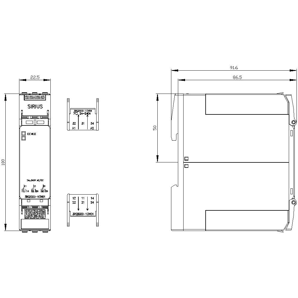 Siemens 3RQ2000-1CW01 1St.