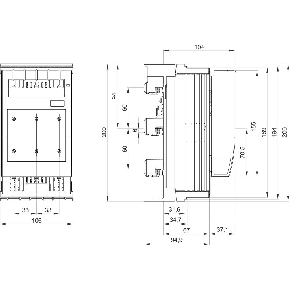 Siemens 3NW74316HG Sicherungshalter 1St.