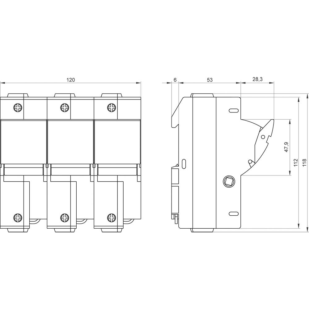 Siemens 3NW75315HG Sicherungshalter 2St.