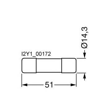 Siemens 3NC1406 Zylindersicherungseinsatz 10St.